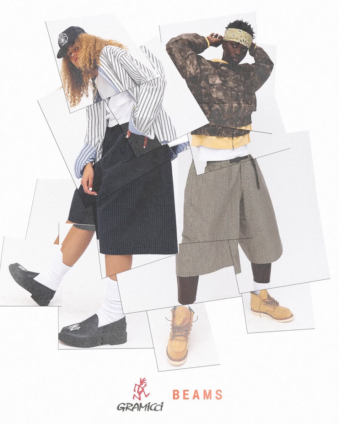 BEAMS x Gramicci / CHECK SHORTS